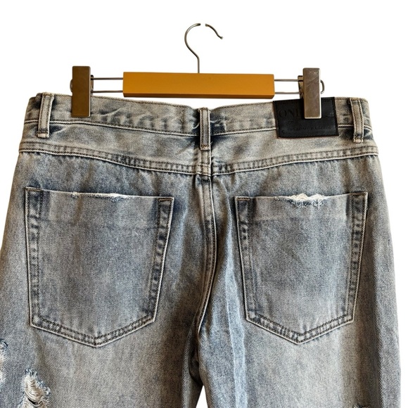 One by One Teaspoon Awesome Baggies Distressed Jeans Light Wash Size 28 - Picture 9 of 16